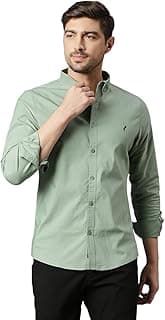 Thomas Scott Mens | Full Sleeve | Solid | Slim Fit | 100% Cotton | Button Down Collar | Shirts