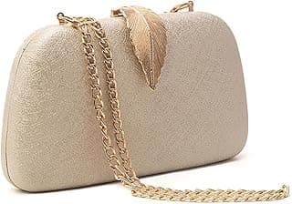 INOVERA (LABEL) Women Evening Hand Clutch | Ladies Party Wedding Purse with Chain Strap