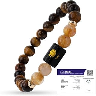 Astrotalk Zodiac Crystal Bracelet | Balances Energy & Enhances Positivity | Certified Healing Crystals with Certificate | Astrology Bracelet for Man & Woman | Gift for Man & Woman