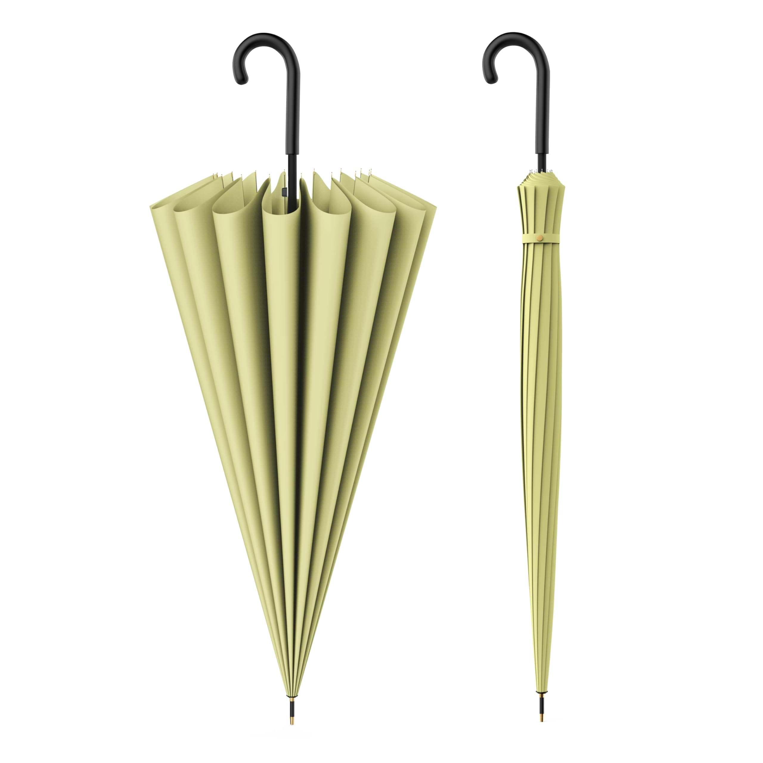 ANYCHO Big Umbrella for Women – Large Size Heavy Duty Rain Umbrella, 16-Rib Reinforced Windproof, One-Touch Auto Open, Lightweight Design for Daily Carry