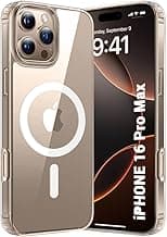 TheGiftKart Ultra-Hybrid Crystal Clear Back Case Cover for iPhone 16 Pro Max | Shockproof Design | Hard Back Cover for iPhone 16 Pro Max (PC & TPU, Magsafe Compatible, Clear)