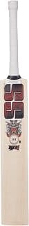 SS Devlis Super Six Red KW Bat, 1200 Grams, Short Handle for Men, Premium Willow for Leather Ball, Lightweight, Strong Grip, Shock Absorption, Ideal for Professional Players
