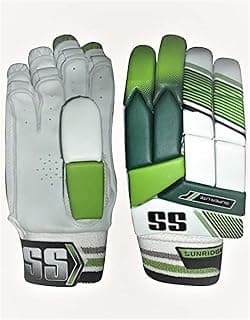 SS Superlite Cricket Batting Gloves – Youth Right-Hand | Sheep Leather Palm, Lightweight Design with Fiber Inserts for Extra Protection