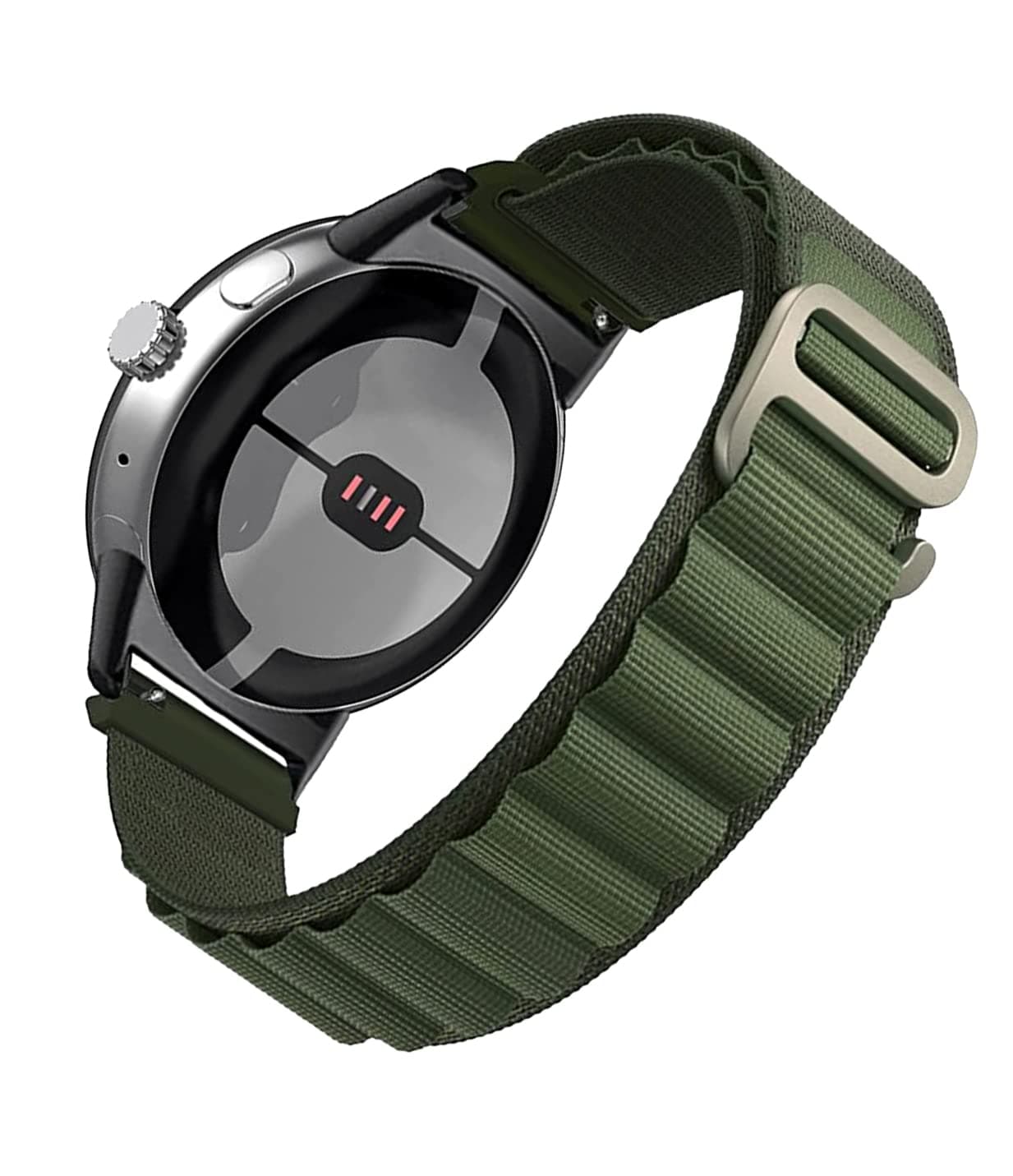 YODI Nylon G-Hook Classic Strap Band for Boat Watch Xtend Smartwatch Only Straps Accessories for Men and Women [ Not for Any Other Models] (Green)