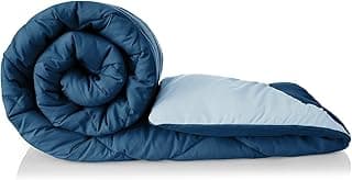 BSB HOME Microfibre All Season/AC/Summer Solid Reversible Double Bed Comforter Blanket | Blanket | Dohar | Duvets - (220 GSM, Aqua and Blue)