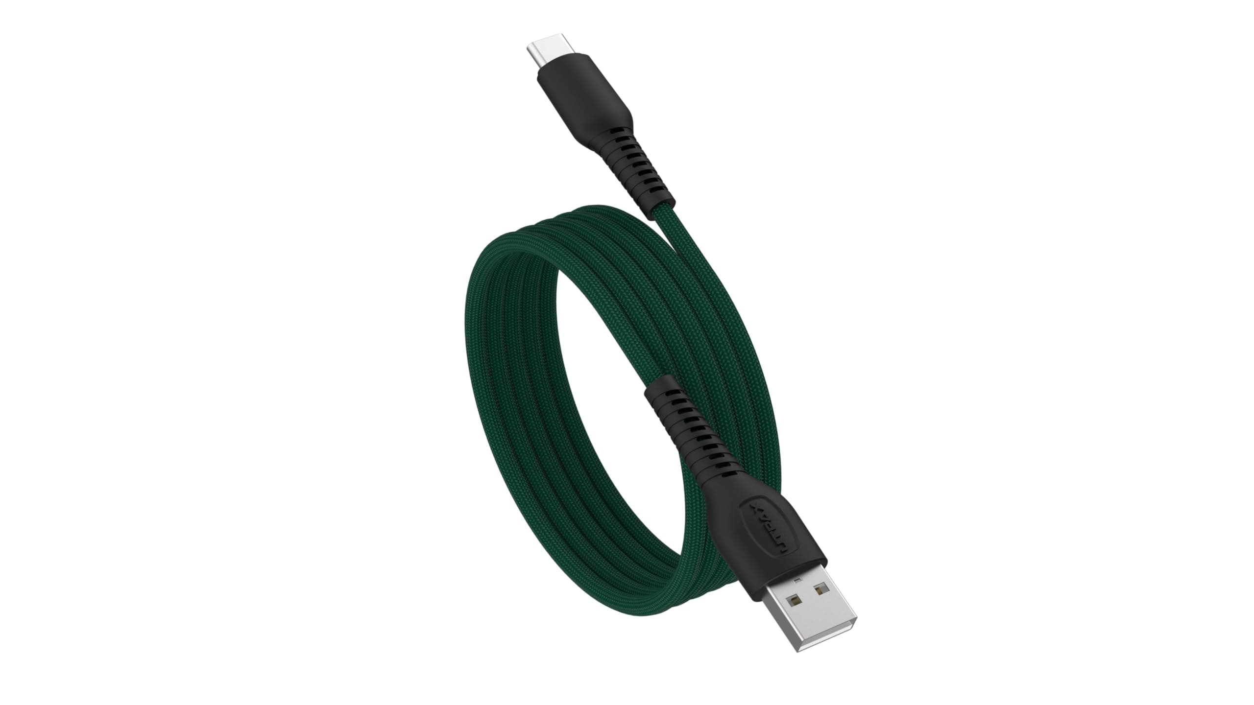 UTRAX 65W Braided USB-A to Type C Fast Charging Cable | Multi-Protocol | Nylon Braided | Compatible with OnePlus, Oppo, Realme, Samsung, Xiaomi & All USB-C Devices (Green)