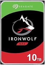 Seagate Store IronWolf 10TB NAS Internal Hard Drive HDD - 3.5 inches SATA 6Gb/s 7200 RPM 256MB Cache for RAID Network Attached Storage (ST10000VN0008)