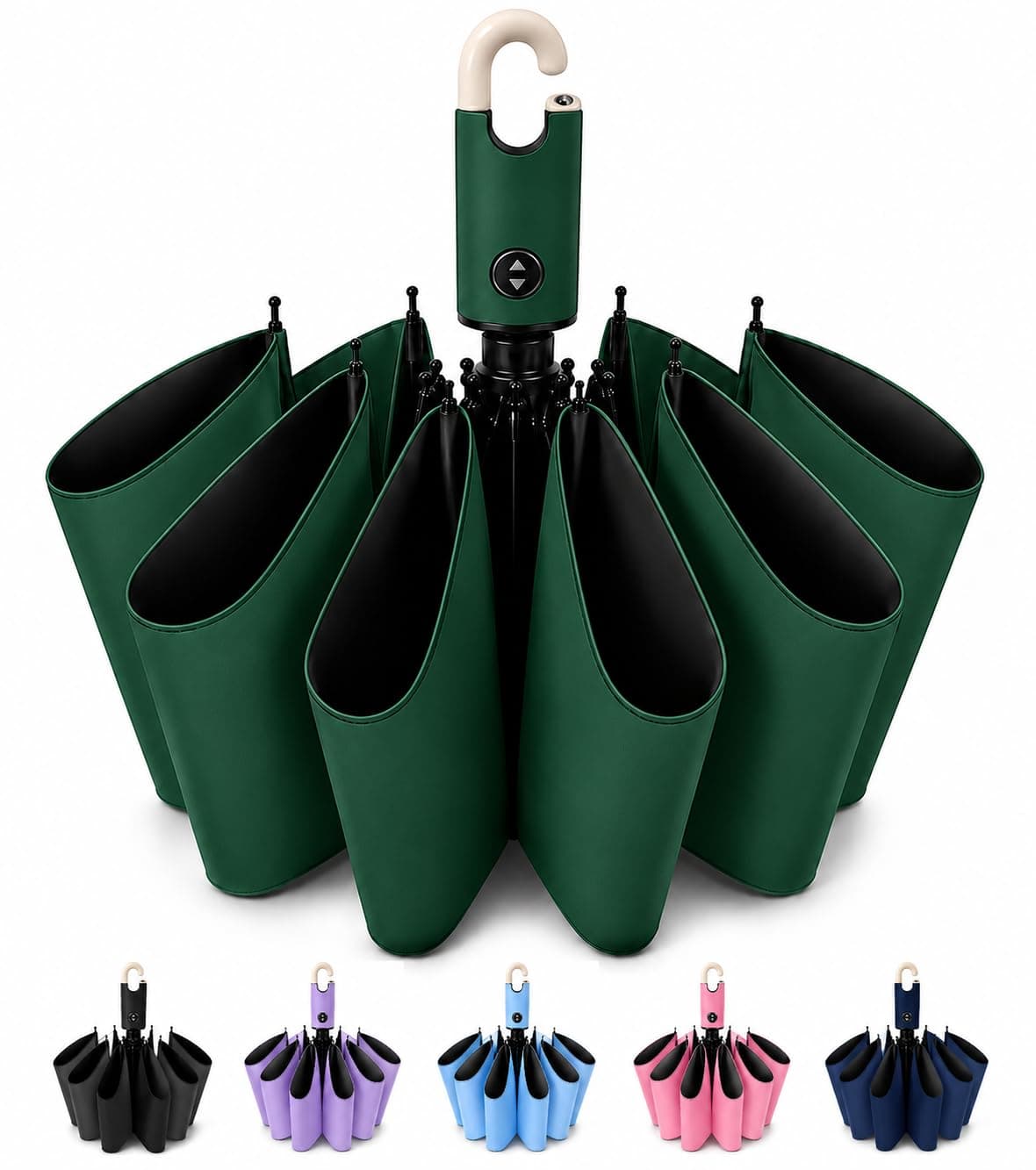 PESOMA Umbrella for Women | Umbrellas for Men | UV Coated 3 Fold Umbrella for Rain with Auto Open and Close Small Folding Travel-Foldable Windshield