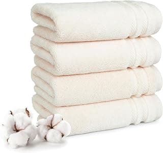 MYTRIDENT Finesse 4 Piece Hand Towels, 625 GSM, 100% Cotton, Linen