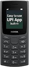 Nokia All-new 105 Single Sim Keypad Phone with Built-in UPI Payments, Long-Lasting Battery, Wireless FM Radio| 1 Year Replacement Guarantee | Charcoal