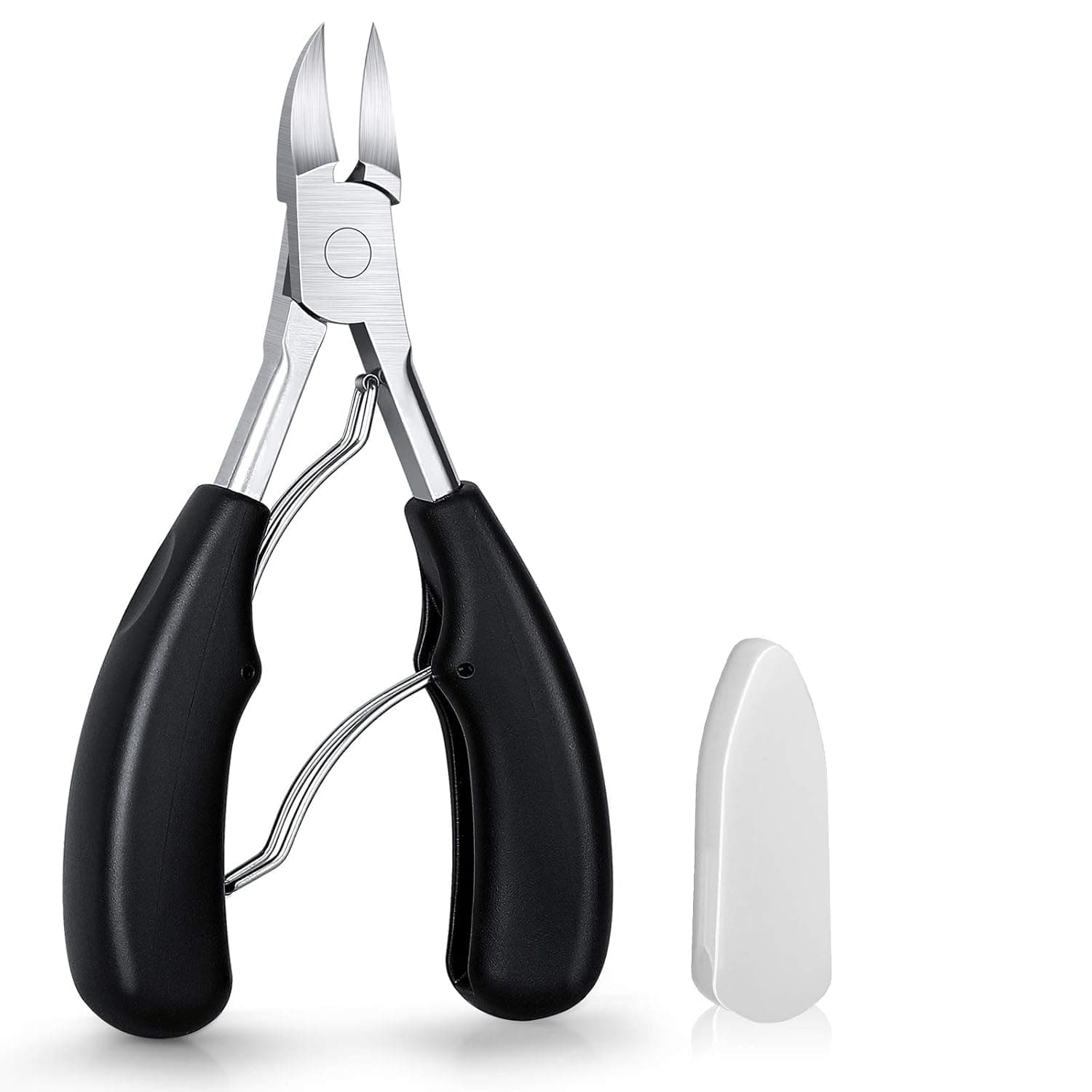 QUIQSHIPP Toe Nail Clipper, Professional Thick & Ingrown Toenail Correction Tool, Pedicure Clippers Toe Nail Cutter for Men & Women, Super Sharp Curved Blade Grooming Tool