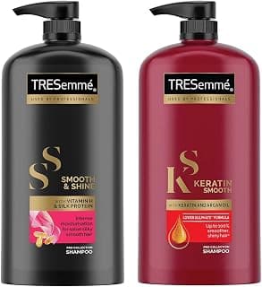 TRESemme Keratin Smooth Shampoo, 1L and TRESemme Smooth & Shine Shampoo, 1 Ltr