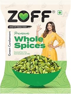 ZOFF Green Cardamom Whole - Premium Choti Elachi |Authentic Flavour for Cooking, Baking & Masala Blends - Rich Aroma & Natural Freshness - Green Cardamom Whole 25gms