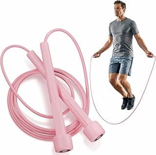Skipping Rope for Men, Women & Kids – Lightweight Tangle-Free Jump Rope with Soft Foam Anti-Slip Handles