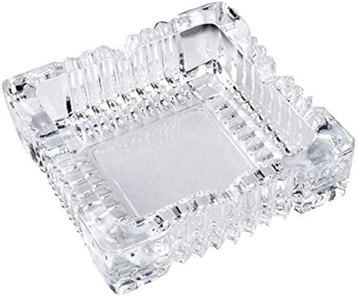 ELITEWAVE Glass Ashtray,1 Square Glass Ash Trays for Smoking for Home,Ash tray for Cigarette Stylish,Ashtray for Home,Car