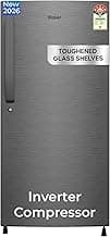 Haier 190 L 5 Star Direct Cool Inverter Single Door Refrigerator with Fast Ice Making, Easy Clean Back, Large Vegetable Box (HED-205DSA-P, Dazzle Steel, 2026 Model)