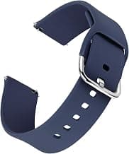 Matrix Accessorize 22MM Silicone Replacement Watch Strap For Boat Xtend & Pro, Noise Colorfit Pulse 2 Max, Pulse Go Buzz, Colorfit Pulse, Grand, Colorfit Ultra, Fireboltt Phoenix & Rage (Blue)