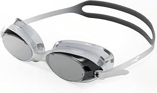 KONEX Anti-Fog UV Protection Swimming Goggles for Men, Women | Wide-Angle Vision with Silicone Comfort & Adjustable Strap | Perfect for Adults & Children (Black)