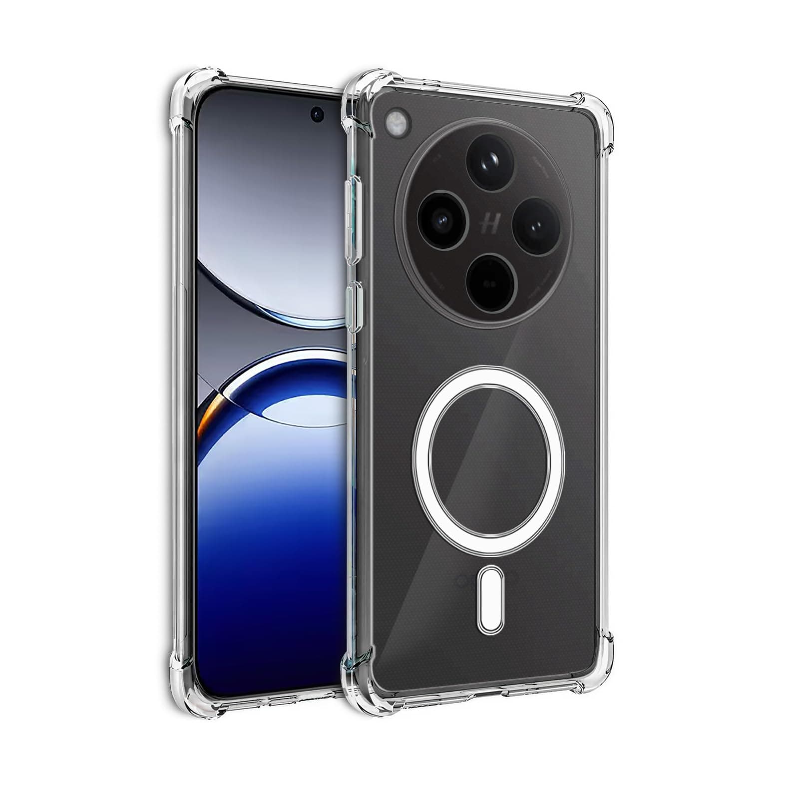 Amazon Brand - Solimo Soft Thermoplastic Polyurethane Wireless Charging Support Back Cover for Oppo Find X8 5G - Transparent