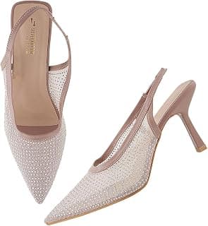 SilverArrow girls Disco Net Design Stiletto Heel Sandals | Net Design | Fusion Wears | Fashion Sandals