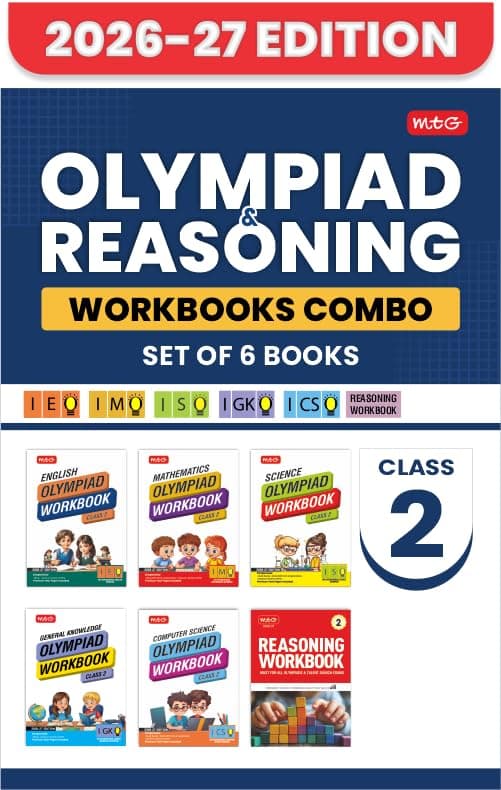 MTG ISO-IMO-IEO-ICSO-IGKO Olympiad and Reasoning Workbook Class 2 (Set of 6) | MCQs, Quick Recap with Achievers Section - SOF Olympiad Books For 2026-27 Exam
