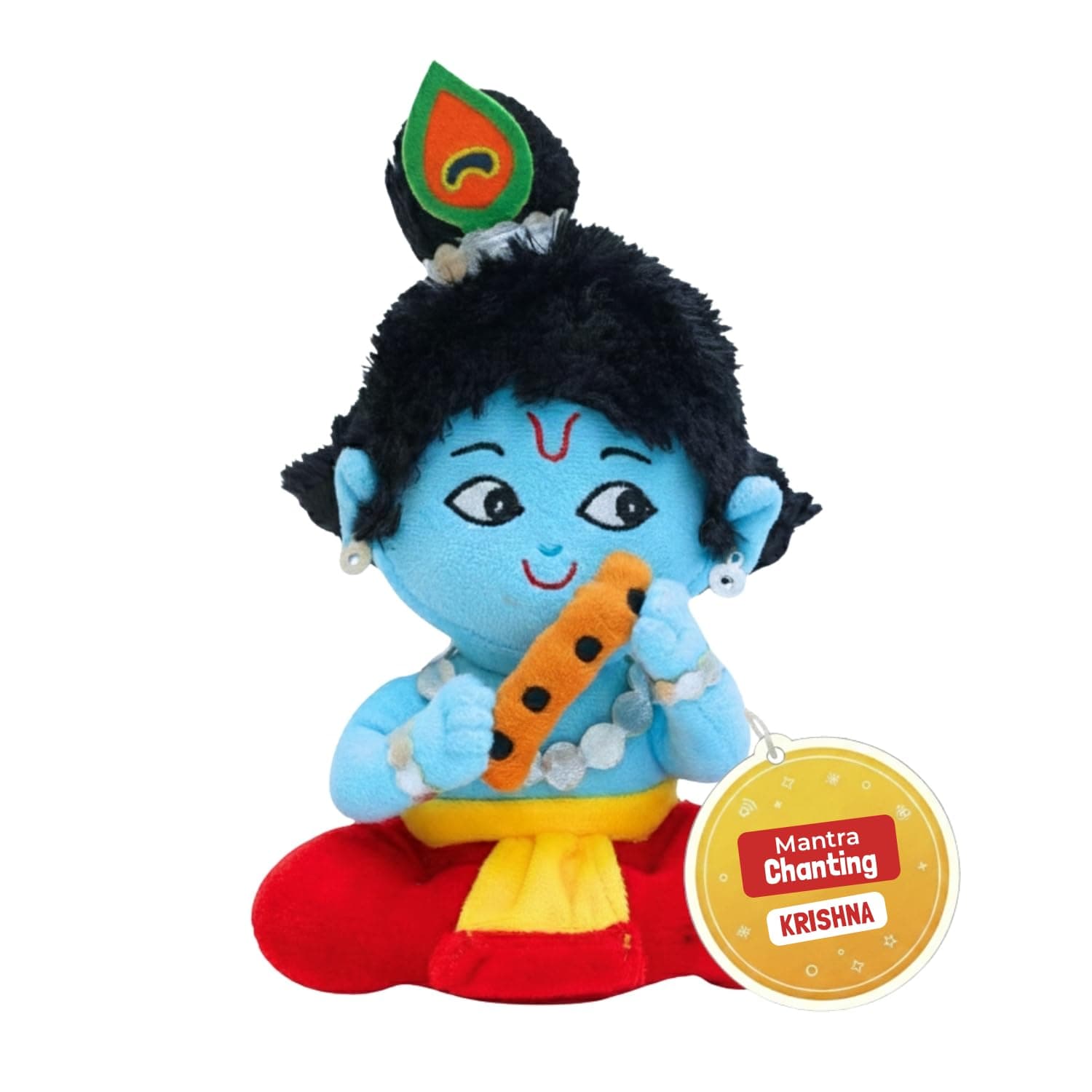 Panda's Box Mantra Chanting Baby Krishna Soft Toys for Kids | Musical Stuffed Plush Toy for Girl & Boy | Non-Toxic, Safe | Best Birthday Gift for Newborn, Infants & Toddlers | Teddy Bear |Small 23 CM