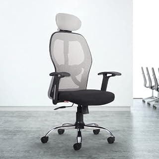 CELLBELL C100 Tauras Lite Flexy Mesh High Back Home & Office Chair/Computer Chair/Study Chair/Revolving Chair/Desk Chair for Work from Home Metal Base Seat Height with 3 Years Warranty (Dark Grey)