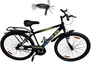 Hercles Redeem 26T Sport Bicycle | Single Speed, IBC Carrier | Suitable Age 13+Years| Girls Boys | Black