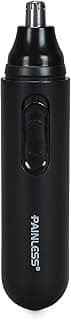 2025 Nose Hair Trimmer, Portable Painless Ear and Nose Hair Trimmer for Men Women, USB-C Rechargeable, IPX7 Waterproof,No Pull, Precision Cut (Black)
