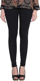 Lyra Women Solid Premium Cotton Churidar Leggings | Mid-Waist | Fashionwear