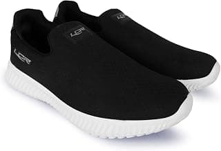 LANCER Mens WONDER-3BLK-WHT Black Running Shoe, 8