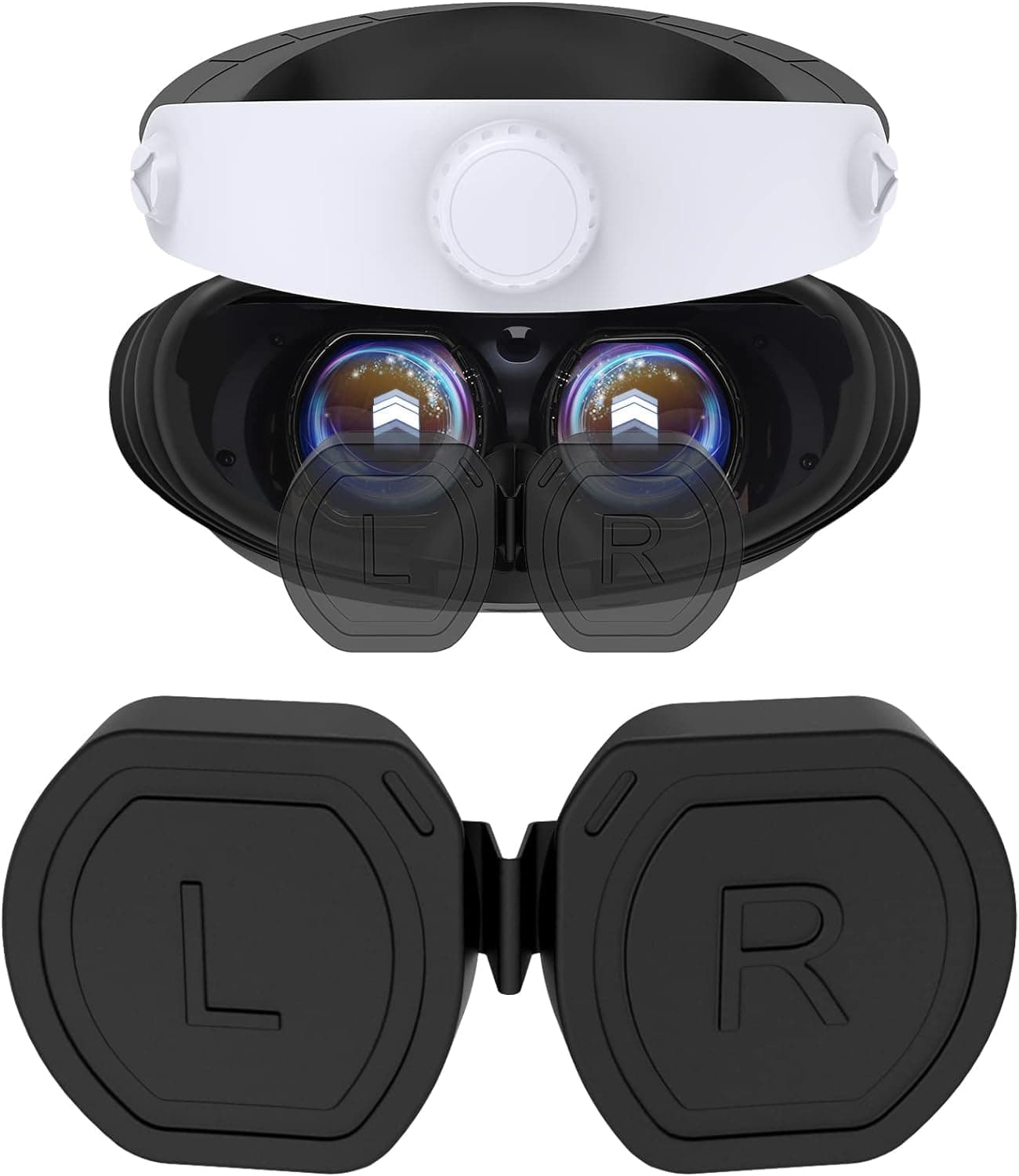 New World Silicone Lens Protector for PSVR2, PSVR2 Lens Cover One-Piece PS5 Dust Protective Cover for Playstation VR Glasses Lens Protection Accessories, Dust-Proof Anti-Scratch Lens Cap for PSVR2