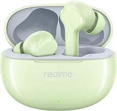 realme Buds T110 True Wireless in Ear Earbuds with 10mm Dynamic Bass Boost Driver, 38 Hours Playback, AI ENC, 88ms Low Latency & IPX5 Water Resistant (Country Green)
