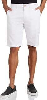 Amazon Brand - Symbol Men's Cotton Rich Stretchable Regular Fit Chino Shorts |Slant Pockets