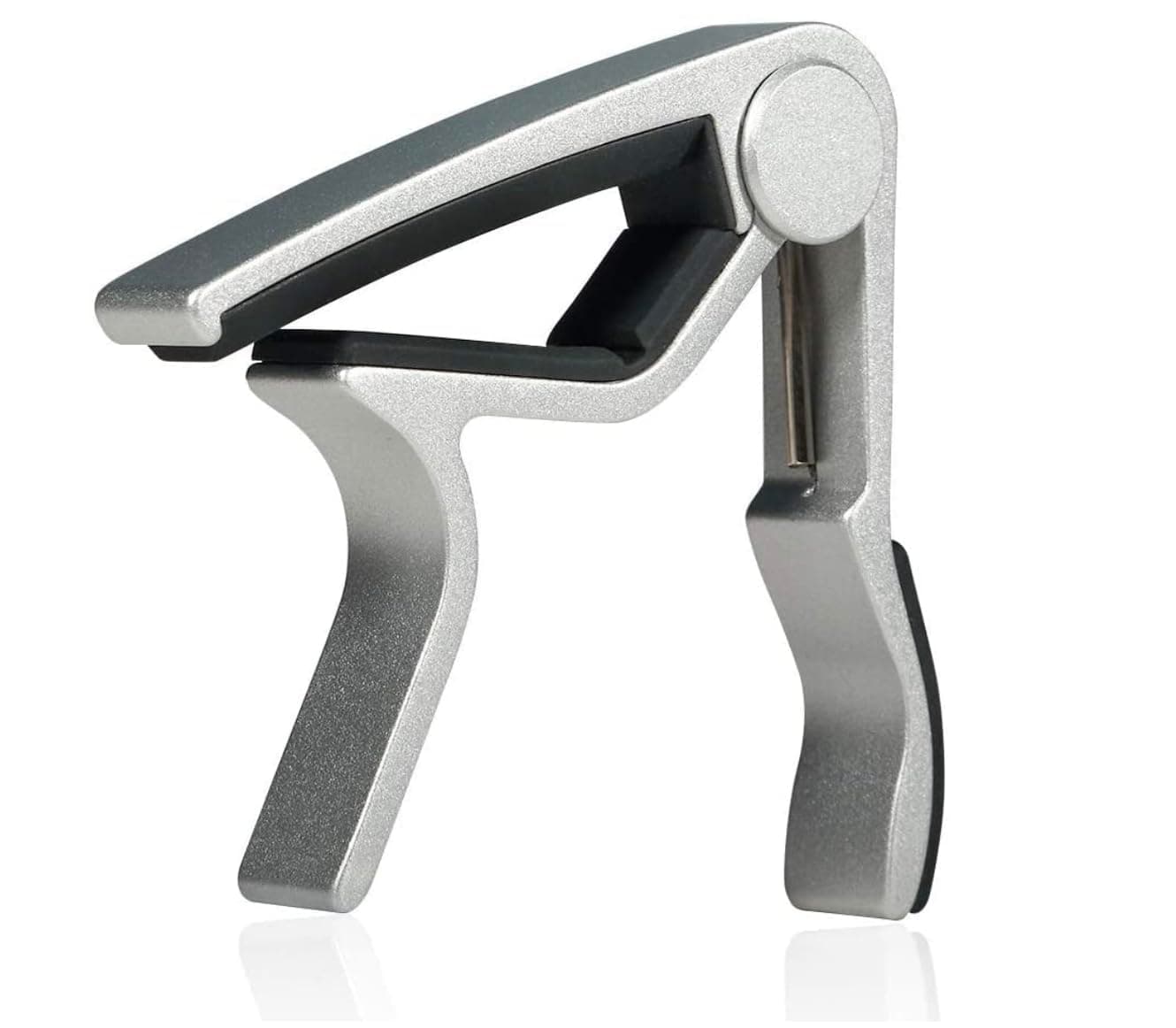 The Tune Town - Guitar Capo Quick Change For Ukulele, Electric And Acoustic Guitars (Silver)