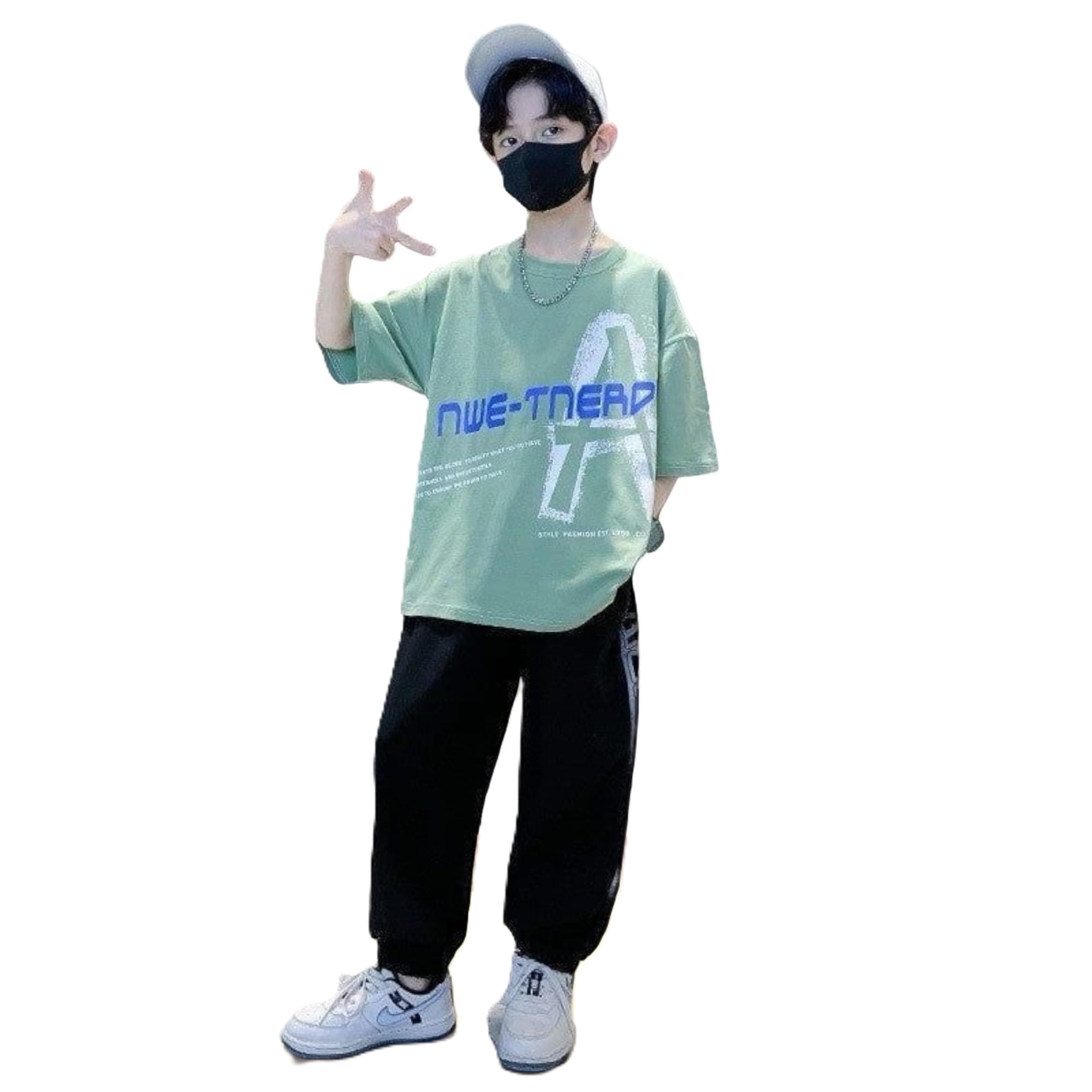 ACTLIVE Clothing Sets for Boys | Cotton T-Shirt Short Sleeve and Pant Set | Kids Coordinated Outfit