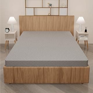 SleepyHug AirCell Ortho Spinex Essential 3 inch HR Foam Mattress | 3 Zones Support |5 Years Warranty | Back Pain Relief |Spine Alignment | Double Bed Size Grey (LxWxH -72x48x3 Inch)