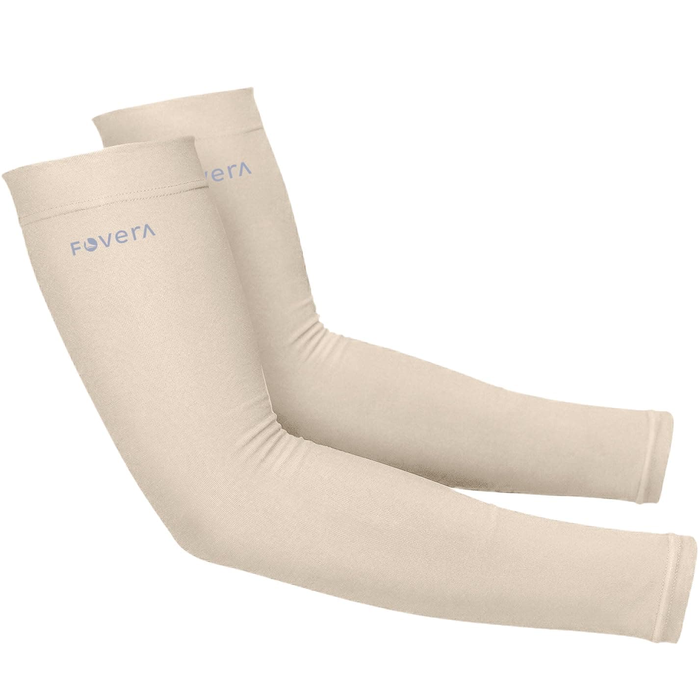 FOVERA UV Sun Protection Arm Sleeves for Men & Women – UPF 50+ Cooling Hand Cover for Biking, Cricket, Driving & Cycling – Seamless Compression Tattoo Cover & Tan Protection Guard