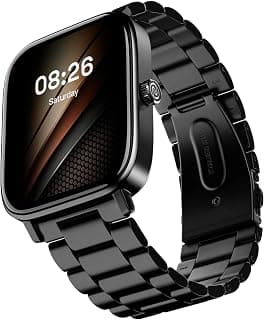 Noise Noise Pulse 2 Pro [New Launch] 1.8" Vibrant Display, Bluetooth Calling Smart Watch for Men & Women, 7 Days Battery Life, Metallic Finish, Built-in Games, Voice Assistance, Health Suite (Elite Black)