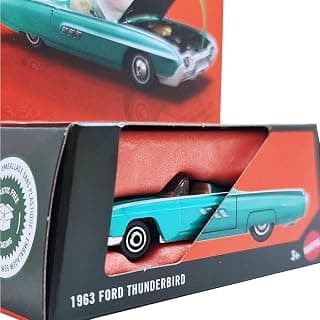 Matchbox 1963 Ford Thunderbird Diecast Model Car, Turquoise, Collectible Scale Replica