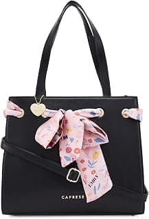 Caprese Chenelle Satchel for Women (Large, Black)