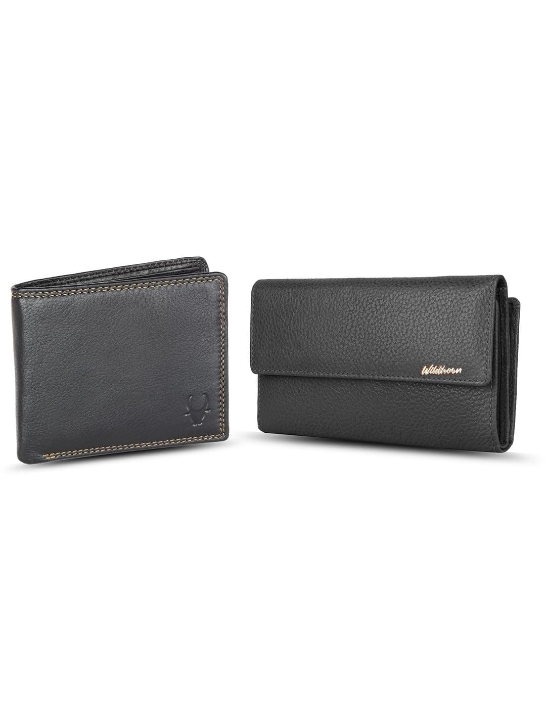 WildHorn Leather Wallet for Men (Black np)