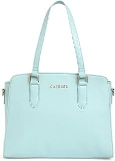 Caprese Jolie Satchel Medium Bag for Women With Adjustable & Detachable Strap, Multiple Compartments & Zip Closure | Versatile Shoulder, Crossbody & Handheld Bag for Work,Travel & Everyday Use