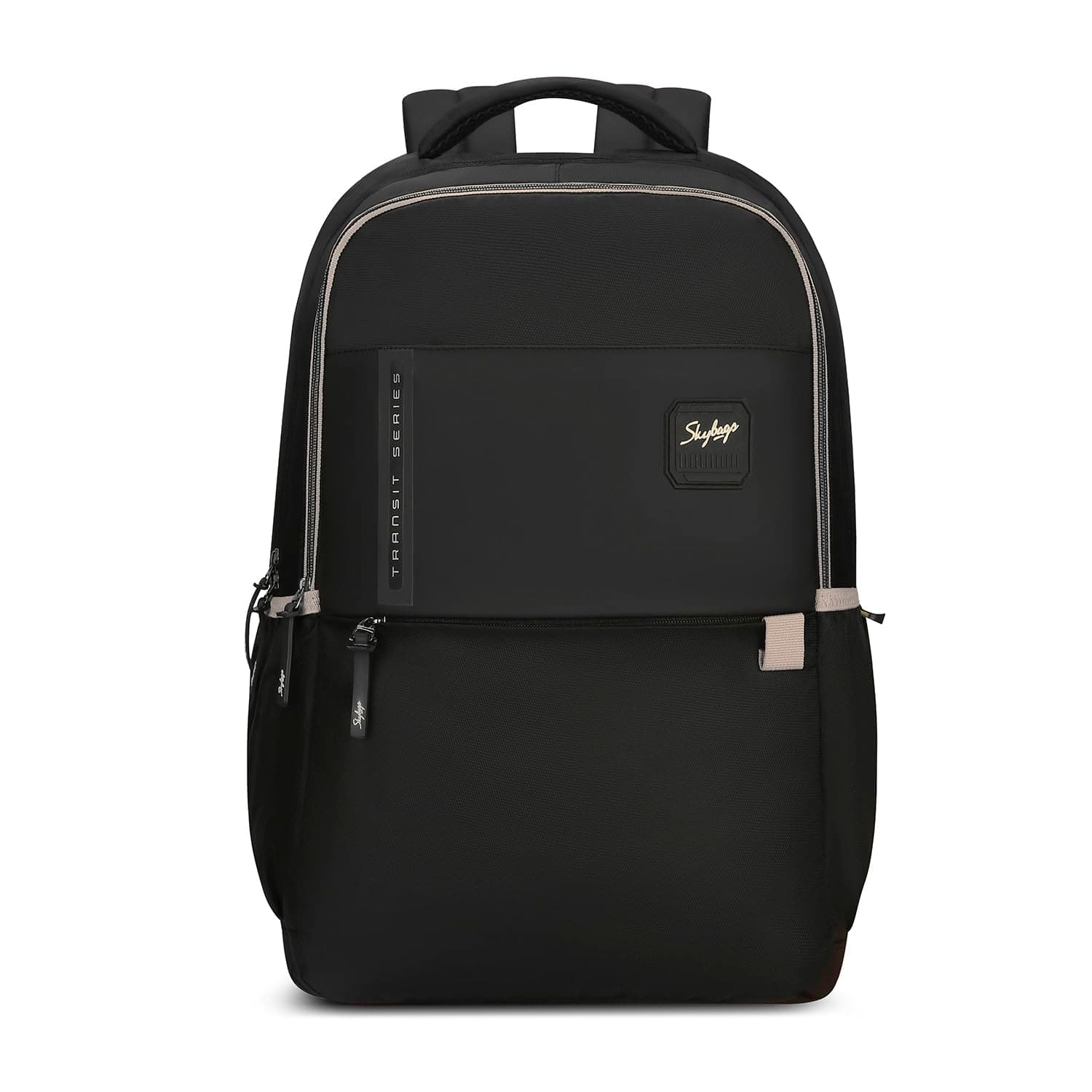 Skybags Transit 17 Inch Compatible Laptop Backpack 29L | 2 Compartments with Quick-Access Front Pocket & Rain Cover | Air-Mesh Back Panel & Side Pocket | Office & Travel Backpack for Men & Women