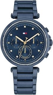 Tommy Hilfiger Emily with Qtz Multifunction Blue Dial Blue Strap Watch for Women - NTTH1782704