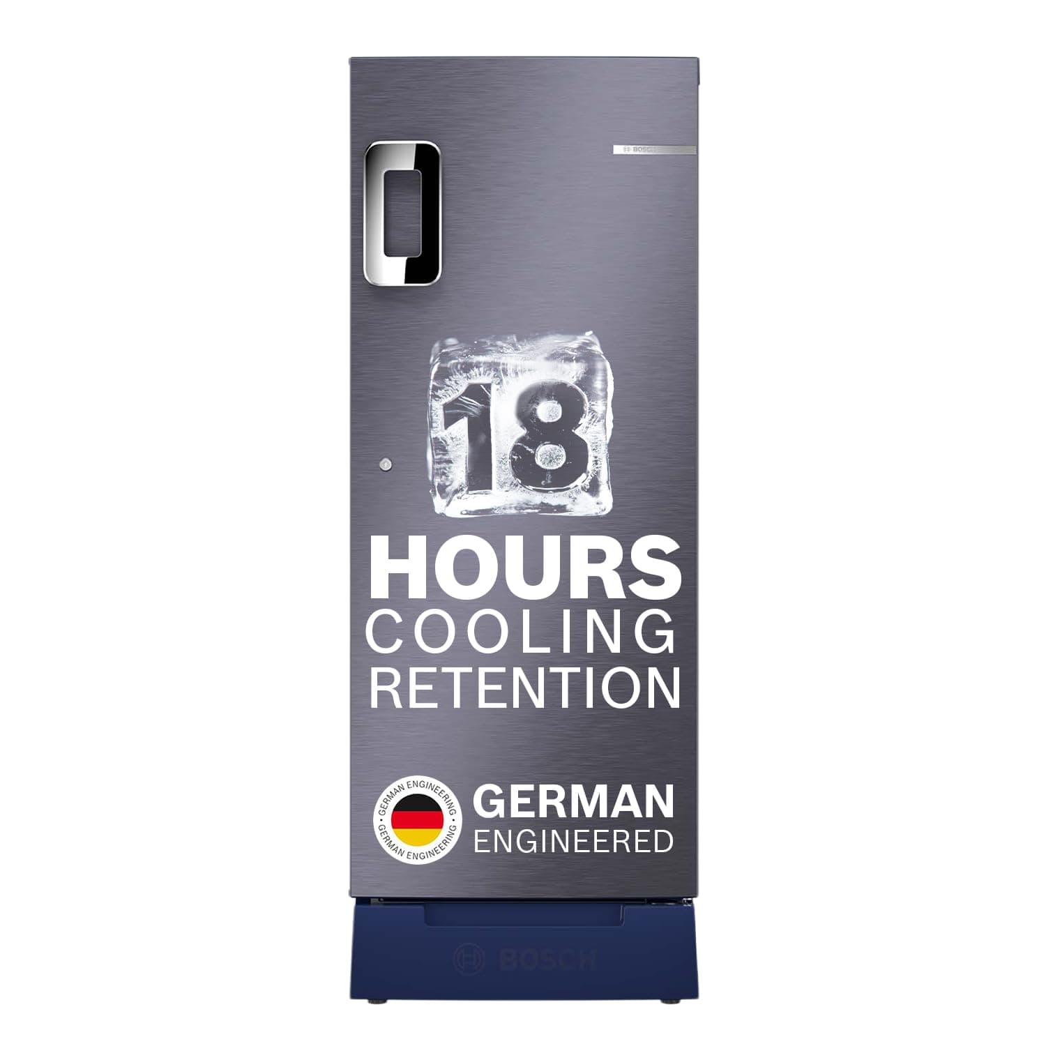 Bosch 226 L, 3 star, Direct-Cool Single Door Refrigerator | 18 Hrs Cooling Retention | 2.5X Faster Cooling | Spacious Multi Box | Delicate Crisper for Soft Veggies (2026 model, CST22U13AI, Dark Lake)