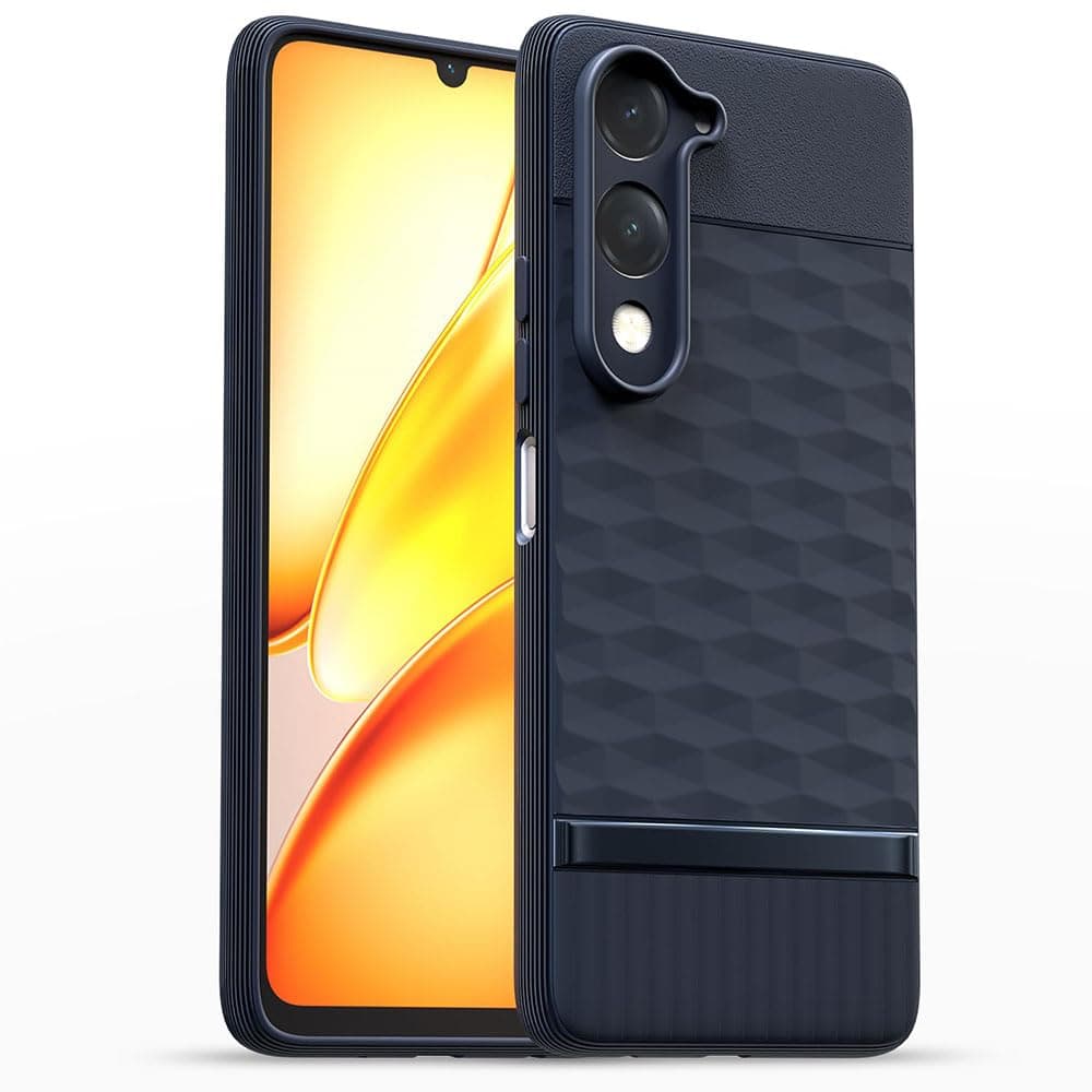Amazon Brand - Solimo Shockproof Case for Vivo Y04 4G | Full Camera Protection | TPU Flexible Back Cover for Vivo Y04 4G / Y19e 4G / Y19 5G / Y29s 5G / T4 Lite 5G / iQOO Z10 Lite 5G (Steel Blue)