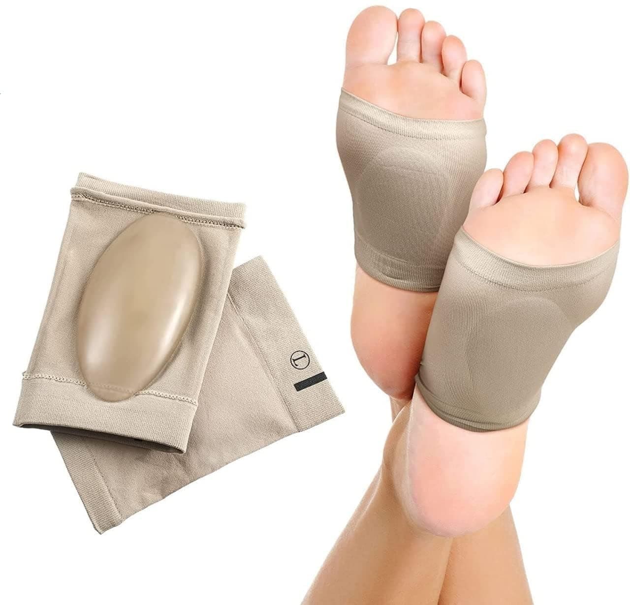 Renesmee Arch Support Sleeves with Gel Pads for Foot Pain Relief | Cushioned Metatarsal Pads for Flat Feet, Heel and Arch Support | Unisex Foot Care for Running, and Daily Comfort
