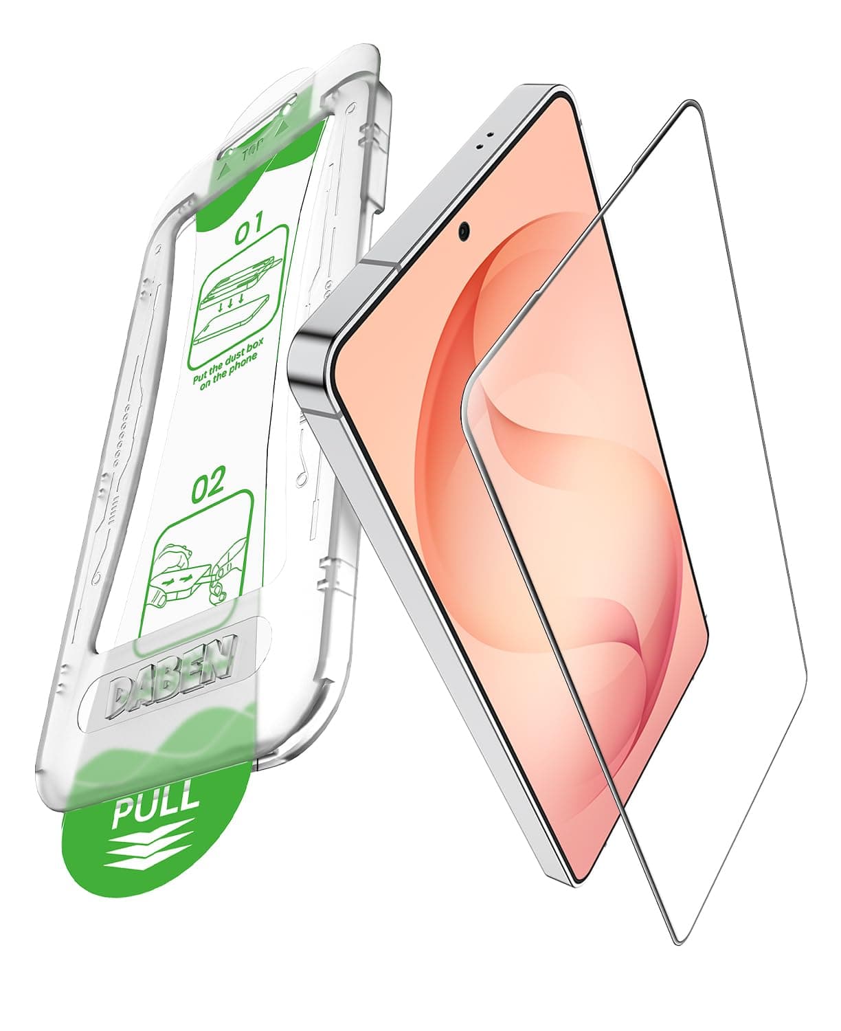 Supershieldz By DABEN Screen Protector Compatible for Samsung Galaxy S25 Ultra (6.9-Inch) Tempered Glass, Easy Installation Tool, 9H Hardness, HD Clear, Case Friendly, Full Coverage