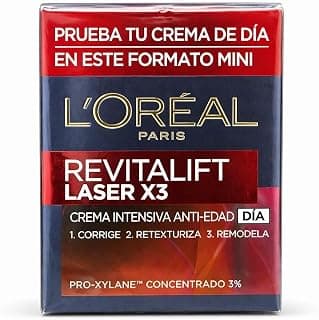 L’Oréal Paris Revitalift Laser X3 Day Cream 15ml – Anti-Aging Face Moisturizer with Pro-Xylane, Firming & Wrinkle Reduction Cream, Skin Re-Texturizing and Remodeling Care for Smoother Youthful Skin